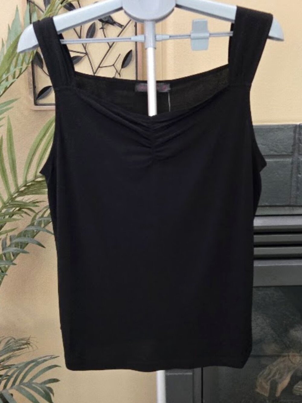 NWT Nadine West 3X stretchy black sleeveless camisole top